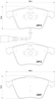 Комплект тормозных колодок HELLA 8DB 355 015-971