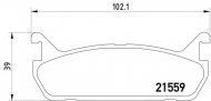 Комплект тормозных колодок HELLA 8DB 355 016-601