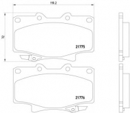 Комплект тормозных колодок HELLA 8DB 355 016-871