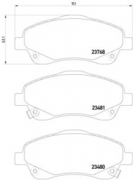 Комплект тормозных колодок HELLA 8DB 355 017-321