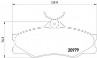 Комплект тормозных колодок HELLA 8DB 355 017-661