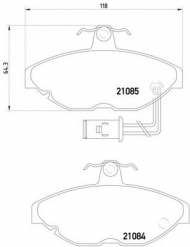 Комплект тормозных колодок HELLA 8DB 355 017-691