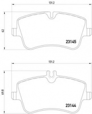 Комплект тормозных колодок HELLA 8DB 355 018-351