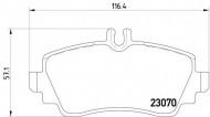Комплект тормозных колодок HELLA 8DB 355 018-881