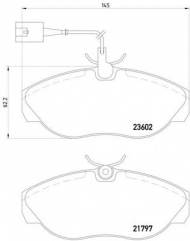 Комплект тормозных колодок HELLA 8DB 355 018-891