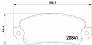Комплект тормозных колодок HELLA 8DB 355 019-021