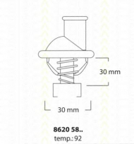 Термостат TRISCAN 8620 5892