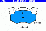Комплект тормозных колодок ATE 13.0460-3926.2