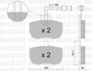 Комплект тормозных колодок METELLI 22-0016-1