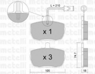 Комплект тормозных колодок METELLI 22-0016-5