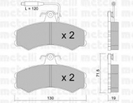 Комплект тормозных колодок METELLI 22-0031-0