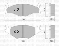 Комплект тормозных колодок METELLI 22-0045-1
