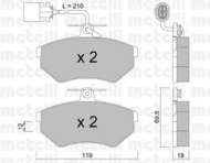 Комплект тормозных колодок METELLI 22-0050-1