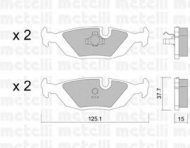 Комплект тормозных колодок METELLI 22-0070-0