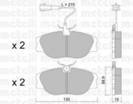 Комплект тормозных колодок METELLI 22-0072-1