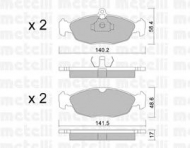 Комплект тормозных колодок METELLI 22-0077-0