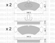Комплект тормозных колодок METELLI 22-0088-0