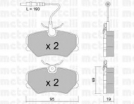 Комплект тормозных колодок METELLI 22-0099-0