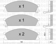 Комплект тормозных колодок METELLI 22-0107-1