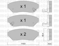 Комплект тормозных колодок METELLI 22-0136-0