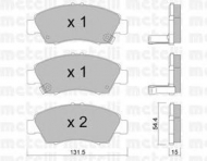 Комплект тормозных колодок METELLI 22-0138-0