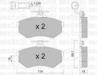 Комплект тормозных колодок METELLI 22-0148-1