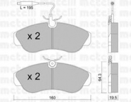 Комплект тормозных колодок METELLI 22-0155-0