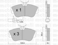 Комплект тормозных колодок METELLI 22-0164-1
