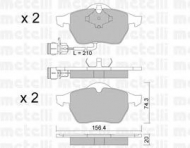 Комплект тормозных колодок METELLI 22-0181-0