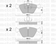Комплект тормозных колодок METELLI 22-0207-0
