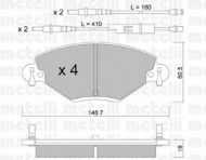 Комплект тормозных колодок METELLI 22-0331-0