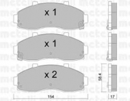Комплект тормозных колодок METELLI 22-0373-0