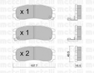 Комплект тормозных колодок METELLI 22-0398-0
