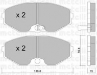 Комплект тормозных колодок METELLI 22-0405-0