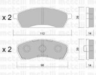 Комплект тормозных колодок METELLI 22-0410-0
