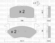 Комплект тормозных колодок METELLI 22-0422-0