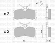 Комплект тормозных колодок METELLI 22-0449-0