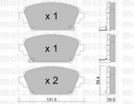 Комплект тормозных колодок METELLI 22-0464-1