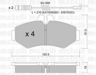 Комплект тормозных колодок METELLI 22-0572-0K