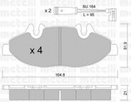 Комплект тормозных колодок METELLI 22-0575-0K