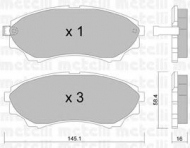 Комплект тормозных колодок METELLI 22-0610-0