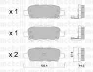 Комплект тормозных колодок METELLI 22-0612-0