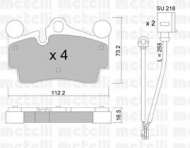 Комплект тормозных колодок METELLI 22-0655-0K