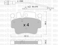 Комплект тормозных колодок METELLI 22-0657-0K