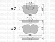 Комплект тормозных колодок METELLI 22-0675-4
