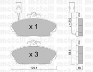 Комплект тормозных колодок METELLI 22-0689-0