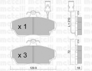 Комплект тормозных колодок METELLI 22-0690-0
