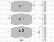 Комплект тормозных колодок METELLI 22-0724-0