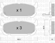 Комплект тормозных колодок METELLI 22-0734-0