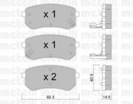 Комплект тормозных колодок METELLI 22-0815-0